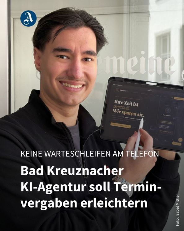 Allgemeine Zeitung Artikel über Simplima AI